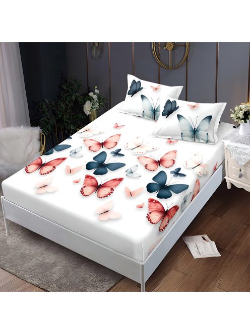 Долен чаршаф с ластик и две калъфки (за матрак от 160x200 до 180x200) EmonaMall, 3 части - Модел S18321