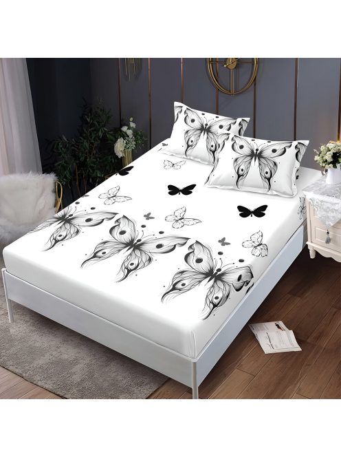 Долен чаршаф с ластик и две калъфки (за матрак от 160x200 до 180x200) EmonaMall, 3 части - Модел S18323