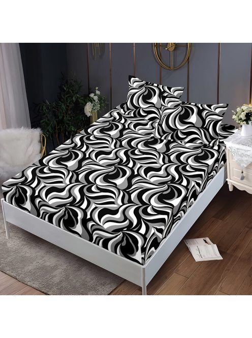 Долен чаршаф с ластик и две калъфки (за матрак от 160x200 до 180x200) EmonaMall, 3 части - Модел S18327