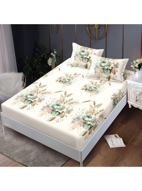 Долен чаршаф с ластик и две калъфки (за матрак от 160x200 до 180x200) EmonaMall, 3 части - Модел S18331