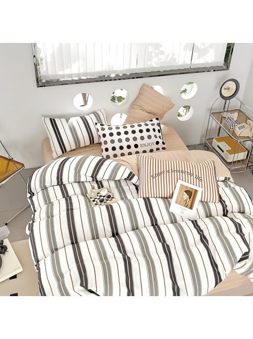 Двулицево спално бельо EmonaMall, 6 части - Модел S18350
