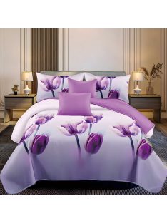   Двулицево спално бельо с ластик EmonaMall, 6 части - Модел S18360