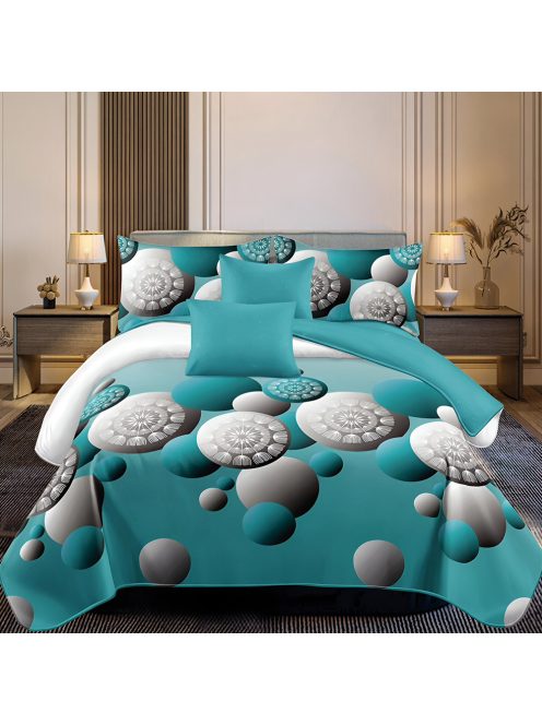 Двулицево спално бельо с ластик EmonaMall, 6 части - Модел S18363