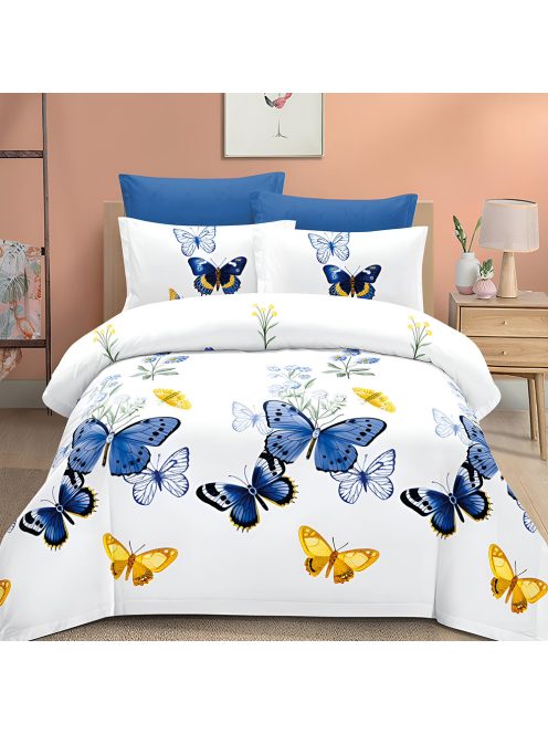 Двулицево спално бельо с ластик EmonaMall, 6 части - Модел S18366