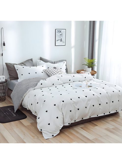 Двулицево спално бельо с два горни плика EmonaMall, 7 части - Код S18373