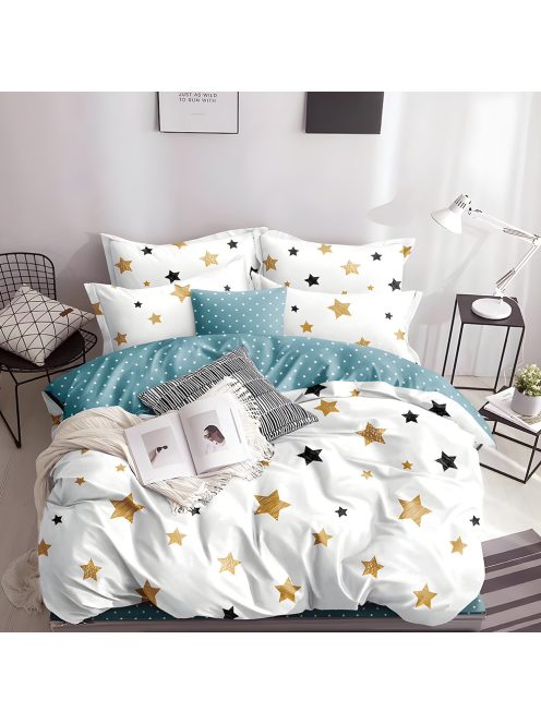 Двулицево спално бельо с два горни плика EmonaMall, 7 части - Код S18381