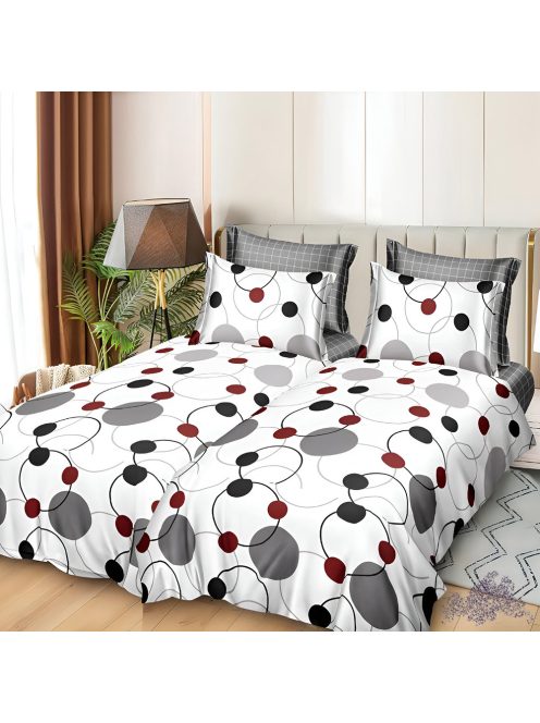 Двулицево спално бельо с два горни плика EmonaMall, 7 части - Код S18383