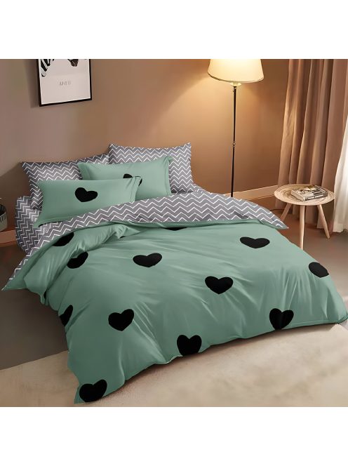 Двулицево спално бельо с два горни плика EmonaMall, 7 части - Код S18384