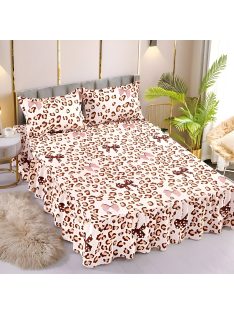   Долен чаршаф с драперия и две калъфки EmonaMall, 3 части - Модел S18405