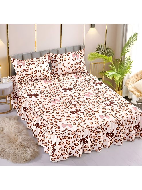 Долен чаршаф с драперия и две калъфки EmonaMall, 3 части - Модел S18405