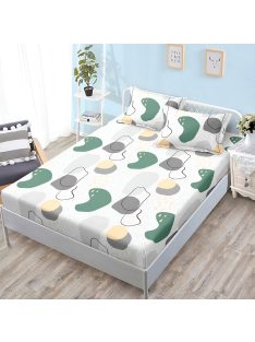   Долен чаршаф с ластик и две калъфки (за матрак 160x200) EmonaMall, 3 части - Модел S18411