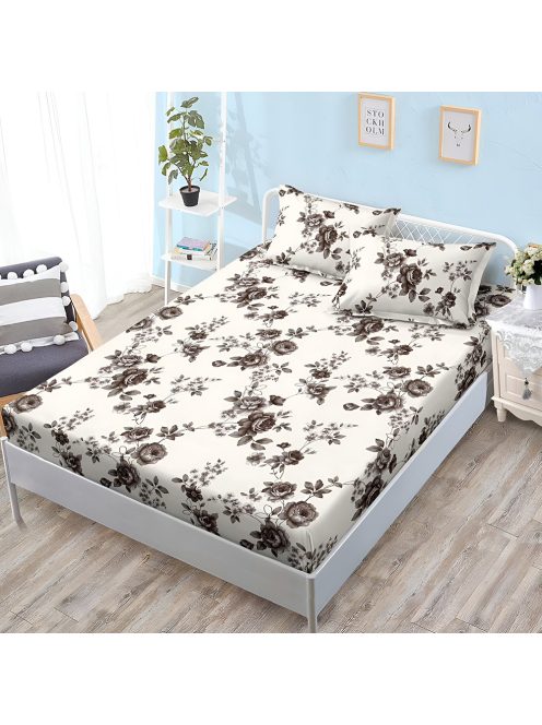 Долен чаршаф с ластик и две калъфки (за матрак 160x200) EmonaMall, 3 части - Модел S18412