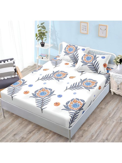 Долен чаршаф с ластик и две калъфки (за матрак 160x200) EmonaMall, 3 части - Модел S18413