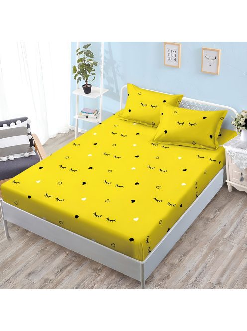 Долен чаршаф с ластик и две калъфки (за матрак 160x200) EmonaMall, 3 части - Модел S18415