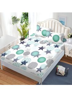   Долен чаршаф с ластик и две калъфки (за матрак 160x200) EmonaMall, 3 части - Модел S18419