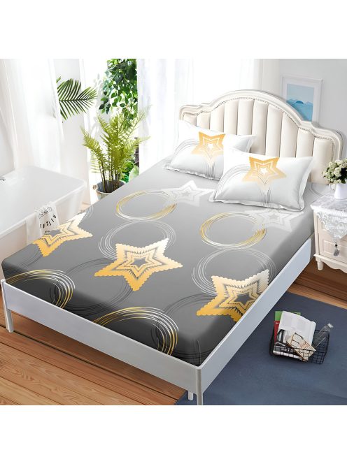 Долен чаршаф с ластик и две калъфки (за матрак 160x200) EmonaMall, 3 части - Модел S18421