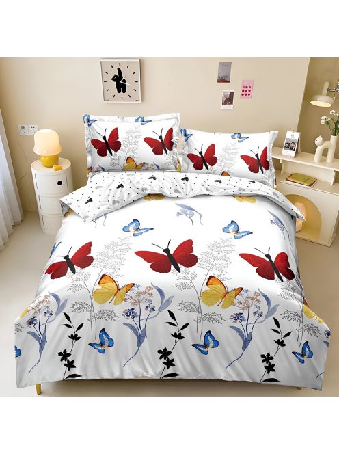 Двулицево спално бельо с ластик EmonaMall, 4 части - Модел S18425