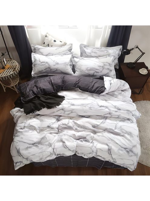 Двулицево спално бельо с два горни плика EmonaMall, 7 части - Код S18465