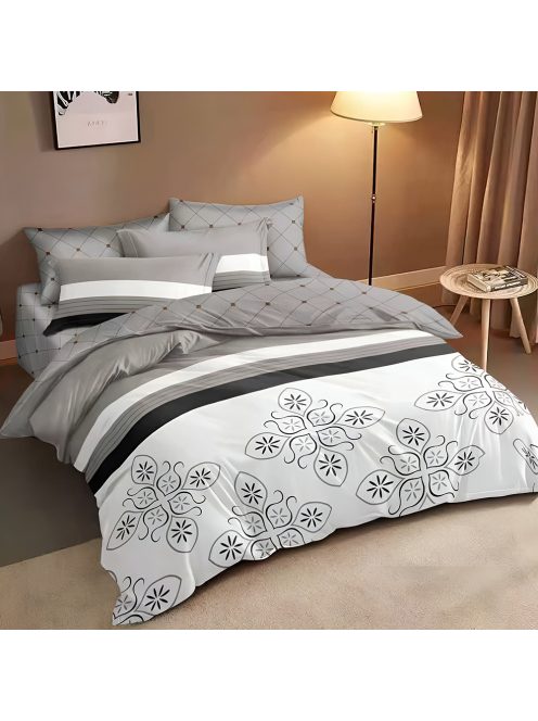 Двулицево спално бельо с два горни плика EmonaMall, 7 части - Код S18466