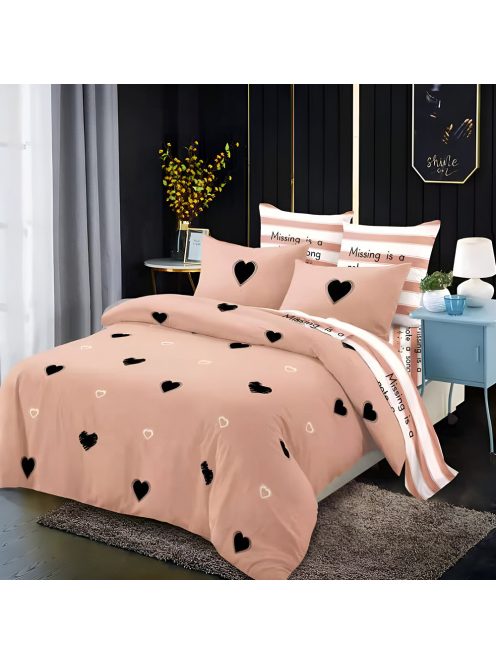 Двулицево спално бельо с ластик EmonaMall, 6 части - Модел S18483