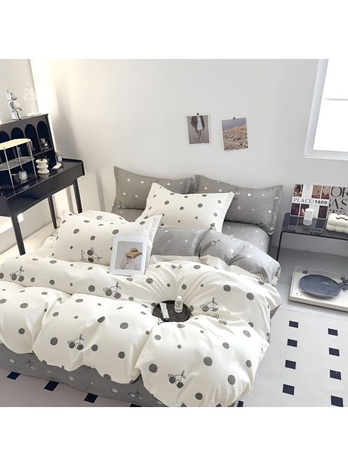 Двулицево спално бельо с ластик EmonaMall, 6 части - Модел S18485