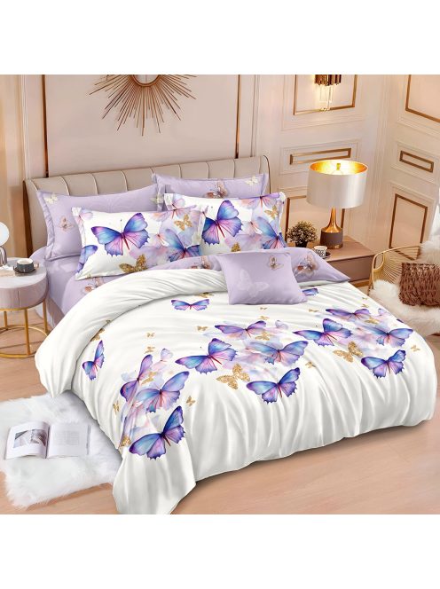 Двулицево спално бельо с ластик EmonaMall, 6 части - Модел S18521