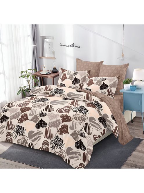Двулицево спално бельо с ластик EmonaMall, 6 части - Модел S18522