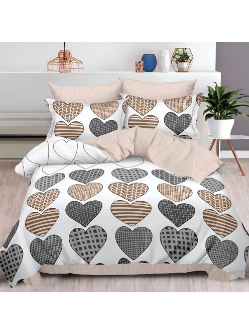 Двулицево спално бельо с ластик EmonaMall, 6 части - Модел S18526