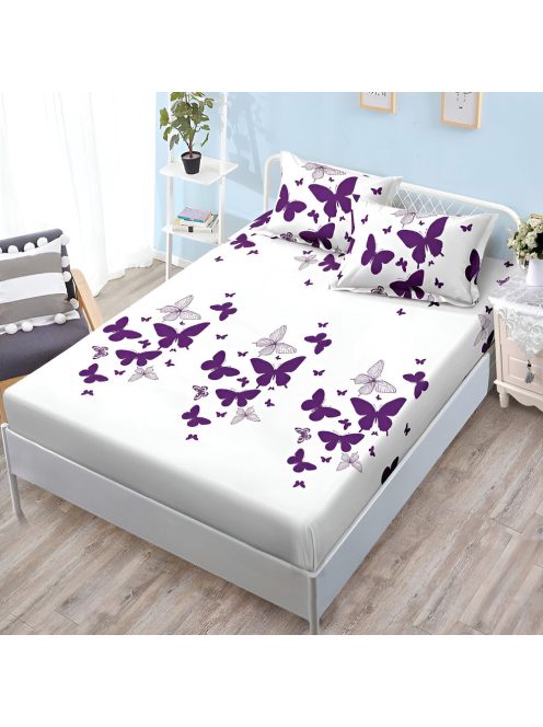 Долен чаршаф с ластик и две калъфки (за матрак от 160x200 до 180x200) EmonaMall, 3 части - Модел S18538