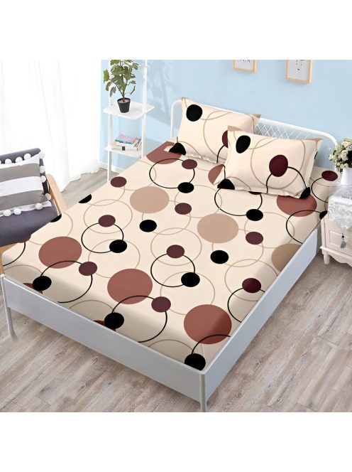 Долен чаршаф с ластик и две калъфки (за матрак от 160x200 до 180x200) EmonaMall, 3 части - Модел S18539