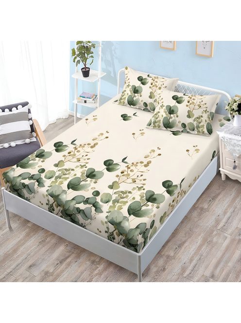 Долен чаршаф с ластик и две калъфки (за матрак от 160x200 до 180x200) EmonaMall, 3 части - Модел S18540