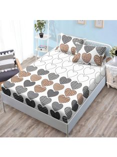   Долен чаршаф с ластик и две калъфки (за матрак от 160x200 до 180x200) EmonaMall, 3 части - Модел S18541