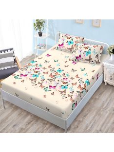   Долен чаршаф с ластик и две калъфки (за матрак от 160x200 до 180x200) EmonaMall, 3 части - Модел S18545