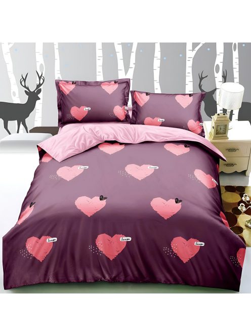 Двулицево спално бельо с ластик EmonaMall, 4 части - Модел S18575