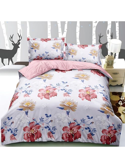 Двулицево спално бельо с ластик EmonaMall, 4 части - Модел S18584