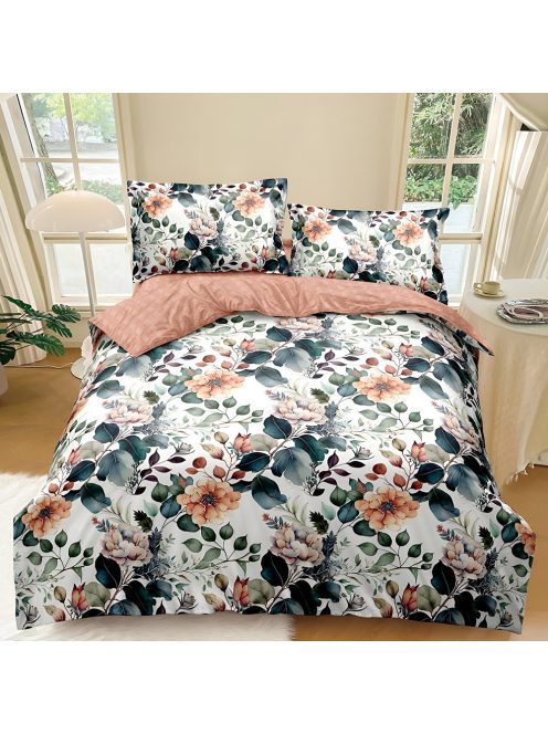 Двулицево спално бельо с ластик EmonaMall, 4 части - Модел S18586