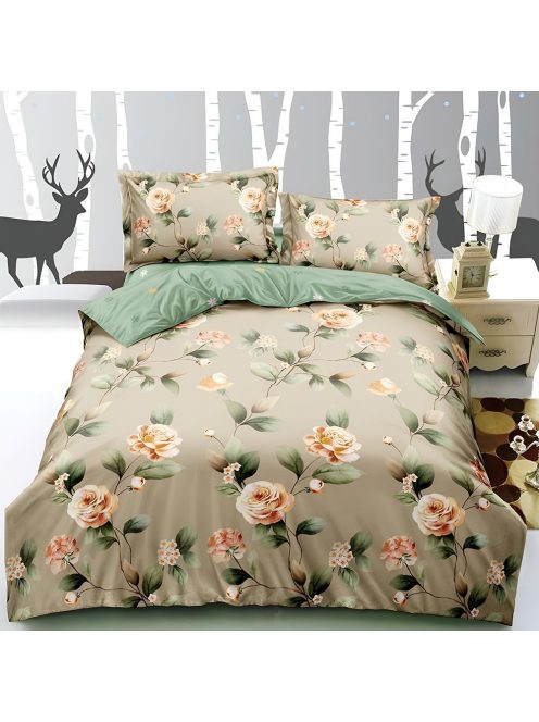 Двулицево спално бельо с ластик EmonaMall, 4 части - Модел S18587