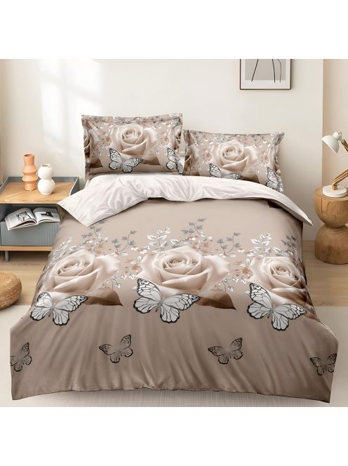 Двулицево спално бельо с ластик EmonaMall, 4 части - Модел S18594