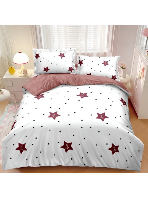 Двулицево спално бельо с ластик EmonaMall, 4 части - Модел S18596