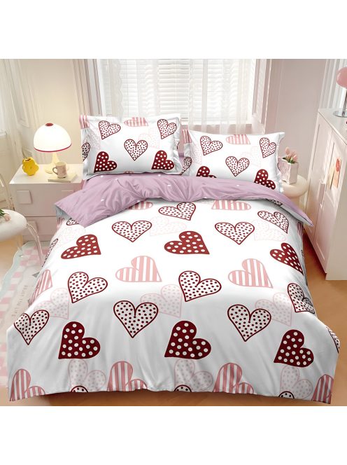 Двулицево спално бельо с ластик EmonaMall, 4 части - Модел S18597