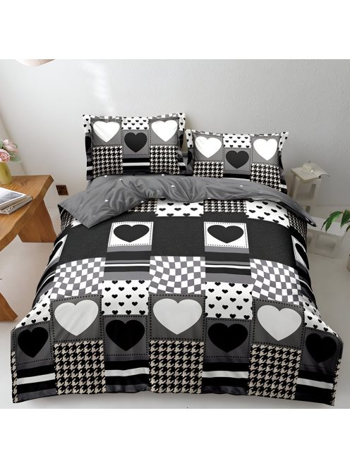 Двулицево спално бельо с ластик EmonaMall, 4 части - Модел S18598