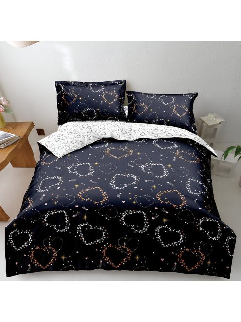 Двулицево спално бельо с ластик EmonaMall, 4 части - Модел S18599