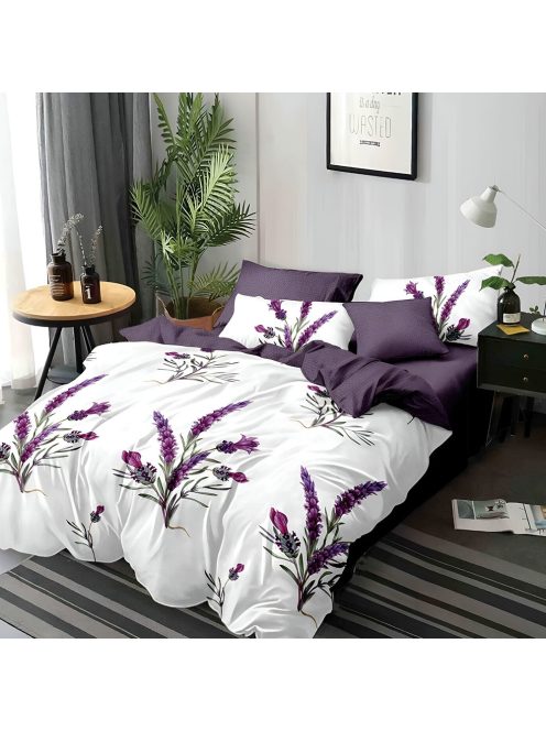 Двулицево спално бельо с ластик EmonaMall, 6 части - Модел S18601