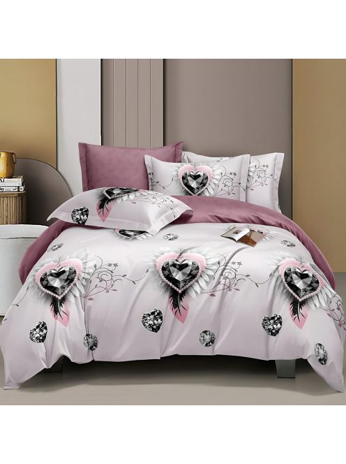 Двулицево спално бельо с ластик EmonaMall, 6 части - Модел S18603