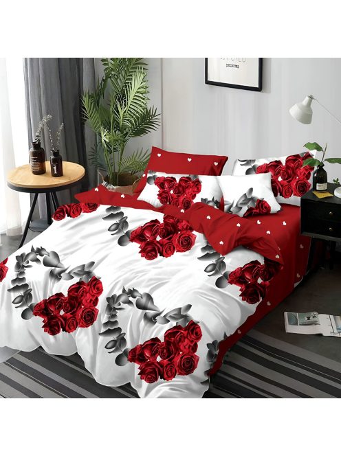 Двулицево спално бельо с ластик EmonaMall, 6 части - Модел S18604