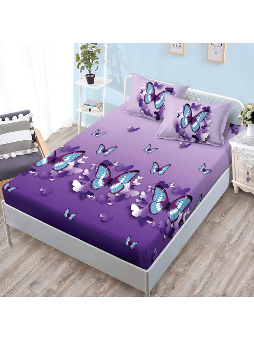 Долен чаршаф с ластик и две калъфки (за матрак от 160x200 до 180x200) EmonaMall, 3 части - Модел S18657