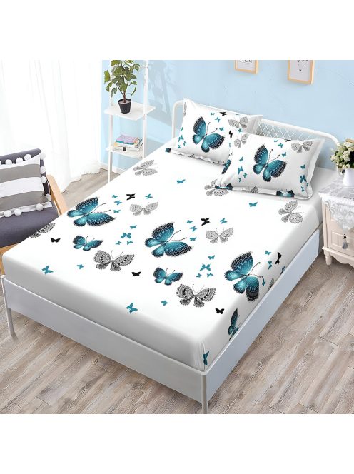 Долен чаршаф с ластик и две калъфки (за матрак от 160x200 до 180x200) EmonaMall, 3 части - Модел S18659