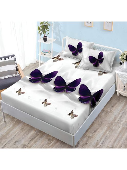 Долен чаршаф с ластик и две калъфки (за матрак от 160x200 до 180x200) EmonaMall, 3 части - Модел S18660