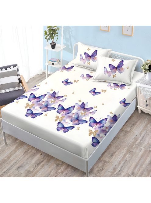 Долен чаршаф с ластик и две калъфки (за матрак от 160x200 до 180x200) EmonaMall, 3 части - Модел S18663