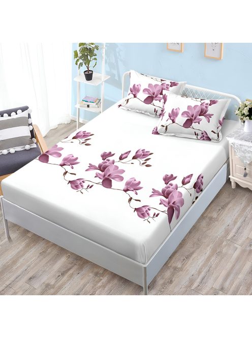 Долен чаршаф с ластик и две калъфки (за матрак от 160x200 до 180x200) EmonaMall, 3 части - Модел S18664